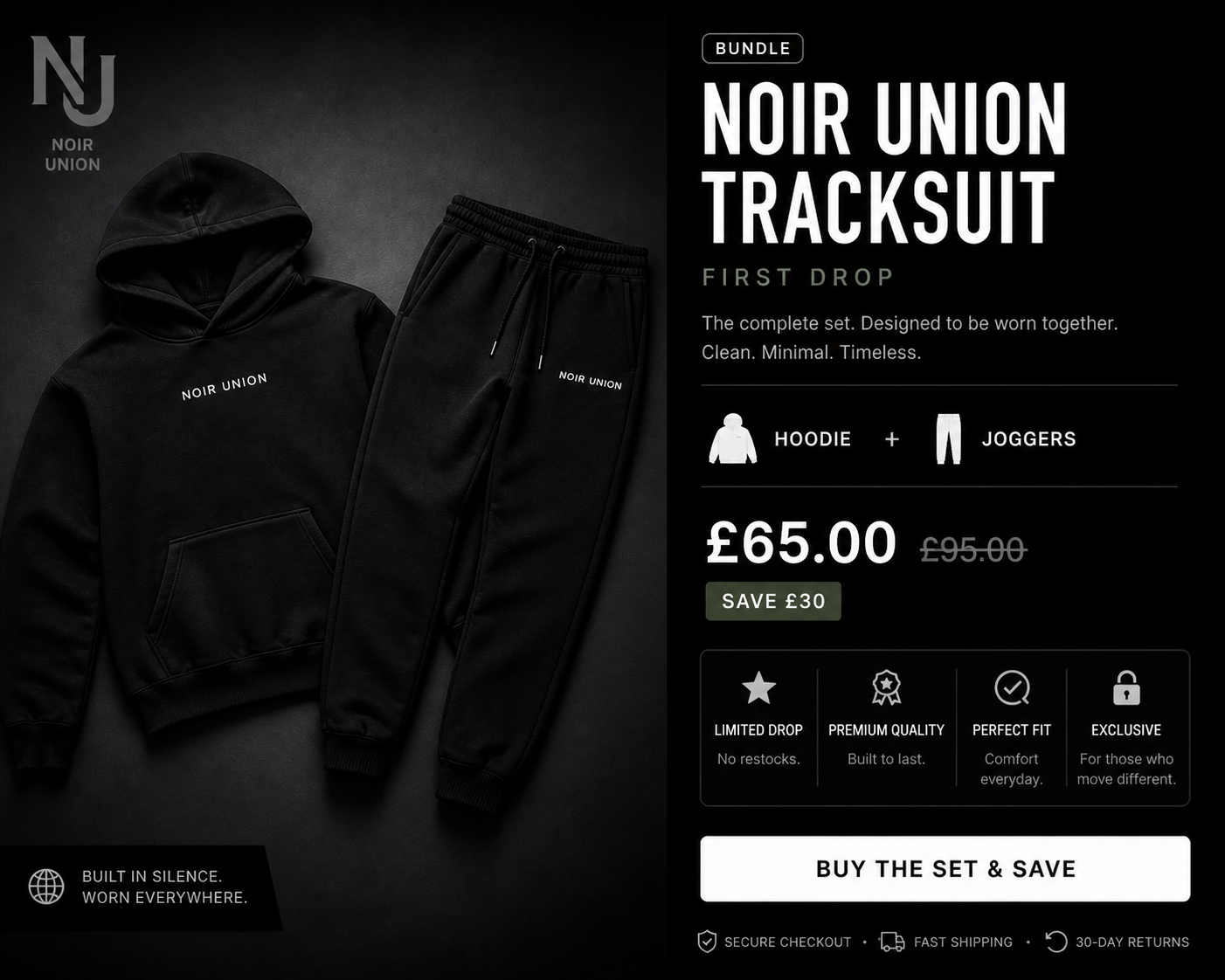 NOIR UNION Set — Built in Silence